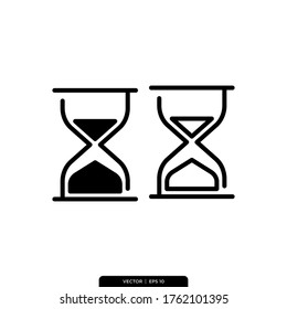 The best Hourglass icon vector, illustration logo template in trendy style