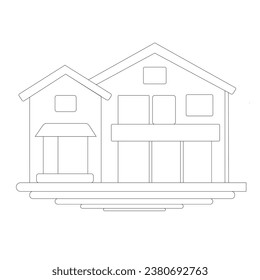 Best House Design, Home Design Vektorgrafik EPS.