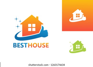 Best House Logo Template Design Vector, Emblem, Design Concept, Creative Symbol, Icon
