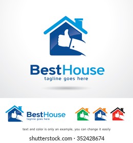 Best House Logo Template Design Vector