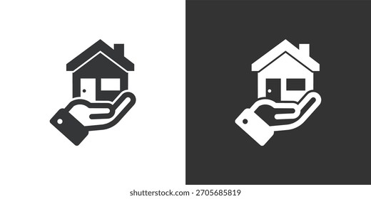 Best House Offer icon. Solid glyph series icon