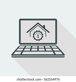 Best house rating - Vector flat icon