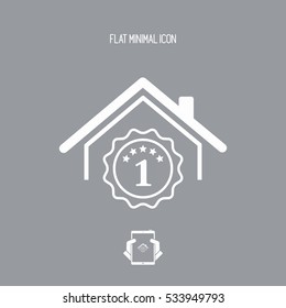 Best house - Vector web icon