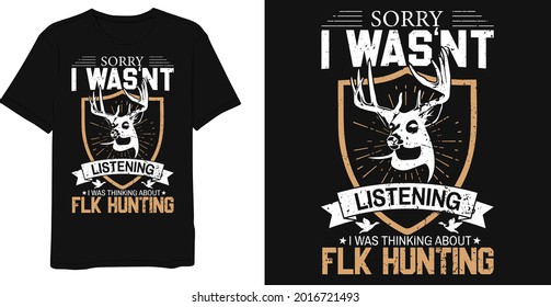 Best Hunting Quotes Vintage T-Shirt Design Template.