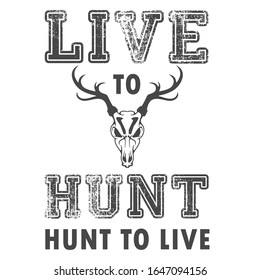 BEST Jagd - Vektorillustration-Grafik-typografisches Design für Poster, Label, Badge, Logo, Icon oder T-Shirt