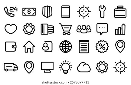 Best icon bundle isometric icons minimal abstract outline symmetrical asymmetrical modular