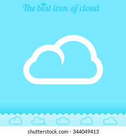 Best icon of cloud - Clouds collection and set of clouds icons