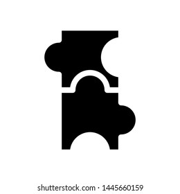 Best icon puzzle vector, template logo isolated emblem , 

scince illustration icons , outline solid background white