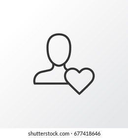 Best Icon Symbol. Premium Quality Isolated Favorite Person Element In Trendy Style.
