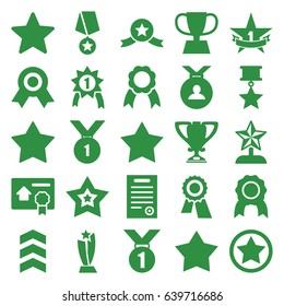 Best icons set. set of 25 best filled icons such as star, award, medal, star, ribbon, bill of house sell, bill of house, trophy, rank