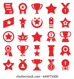 Best icons set. set of 25 best filled icons such as star, award, medal, star, bill of house sell, trophy, rank