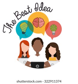 the best idea design, vector illustration eps10 graphic 