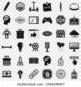 Best idea icons set. Simple style of 36 best idea vector icons for web for any design