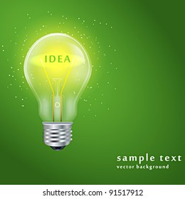 best idea light bulb concept . vector illustration