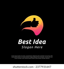 Best Idea Logo Vector Design Template