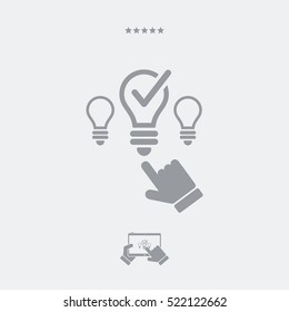 Best idea picking - Vector web icon