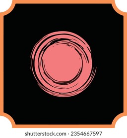 Das Beste für Identität und Logotypen. Für Markenprodukte, Technologie und Unternehmen geeignet. Abstrakter Tech-Circle kombiniert mit Face Silhouette.  Abstrakte geometrische Form. 