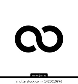 The best infinity icon vector, illustration logo template in trendy style. Can be used for many purposes.
