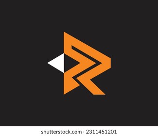 Best initial letter r logo design