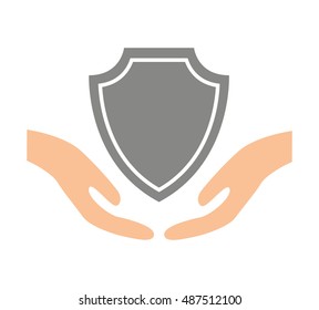 best insurance concept icon vector illustration design