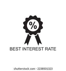 best interest rate icon , business icon