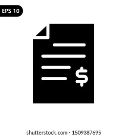 The best Invoice icon vector illustration logo template