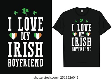 Best Irish st. Patrick day Irish festival day drink beer i love Ireland green leaf shamrock lucky holiday typography graphics tshirt design