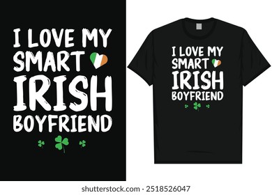 Best Irish st. Patrick day Irish festival day drink beer i love Ireland green leaf shamrock lucky holiday typography graphics tshirt design