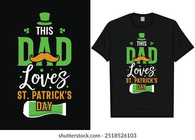 Mejor día irlandés de San Patricio Día irlandés del festival Beber cerveza en el amor Irlanda Hoja verde Shamrock Suerte de vacaciones Tipografía Gráficos Diseño de la camiseta