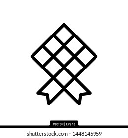 The best of Islamic Diamond icon vector, illustration logo template in trendy style. Suitable for many purposes.
