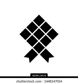 The best of Islamic Diamond icon vector, illustration logo template in trendy style. Suitable for many purposes.
