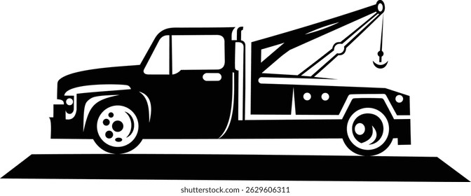 best isolated tow truck vector for illustration or logo design