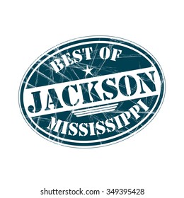 Best of  Jackson grunge rubber stamp against white background