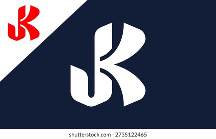 Best JK letter monogram logo