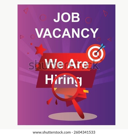 Best job candidate vector stock illustration design. Get your Dream Job . Hiring best talented professional candidate for a vacant job.