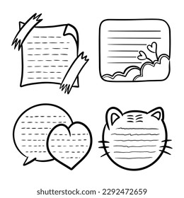 Best journal paper Doodle notes for inspiration hand drawn.