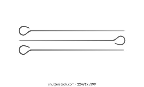 The best Kabob Skewers simple color flat icon. Vector illustration in trendy style. Editable graphic resources for many purposes.