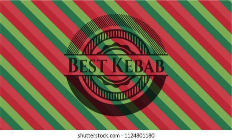 Best Kebab christmas style badge..