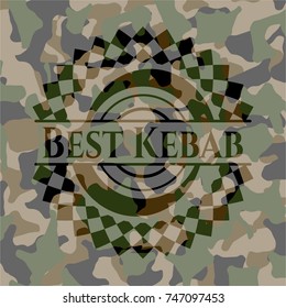 Best Kebab on camo texture