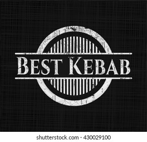 Best Kebab written on a blackboard