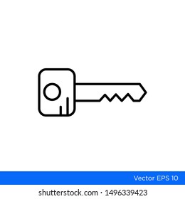The Best Key Icon Vector Simple Security Safe