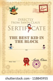 Best kid in the block - Certificate template