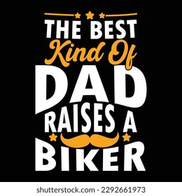 el mejor tipo de padre levanta una bicicleta. diseño de camisetas de vector de feliz padre, citas de mejor padre, diseño de letras de ciclismo