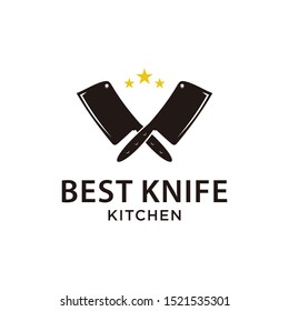 the best knife logo.flat design.vector illustration concept