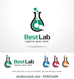 Best Lab Logo Template Design Vector