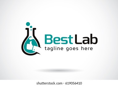 Best Lab Logo Template Design Vector, Emblem, Design Concept, Creative Symbol, Icon