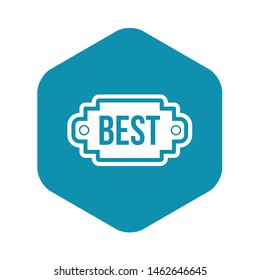 Best label icon. Simple illustration of best label vector icon for web