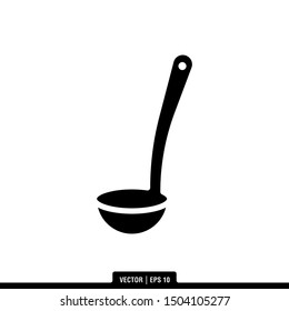 The best ladle or Spoon icon vector, illustration logo template in trendy style. Suitable for many purposes.
