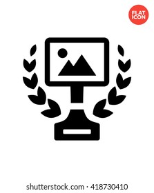 Best landscape Icon Flat Style Isolated Vector Illustration