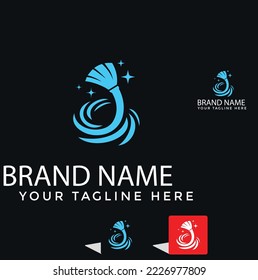 best laundry brand logo design vector emplate.eps